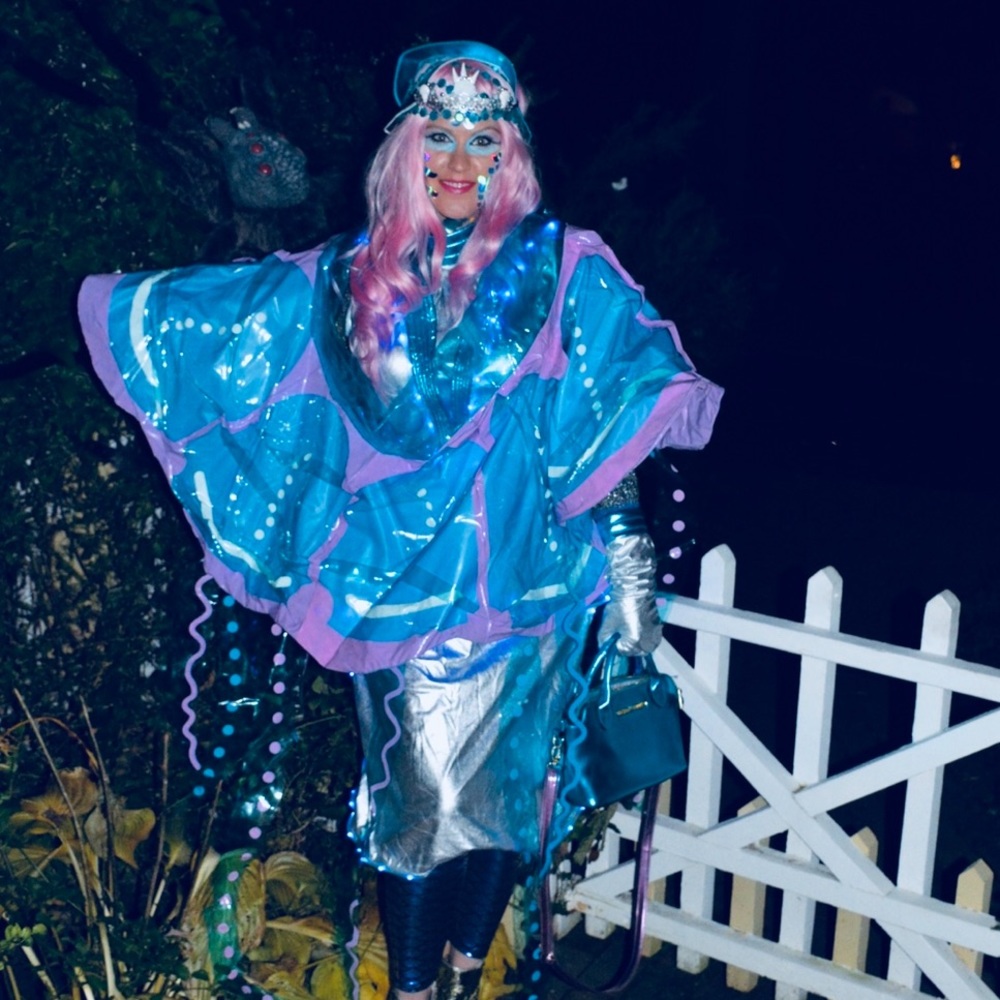 JELLYFISH CUSTOM HALLOWEEN COSTUME ADULT MEDIUM AWARD WINNER! 3PC! BLOW UP SEA - Picture 12 of 17